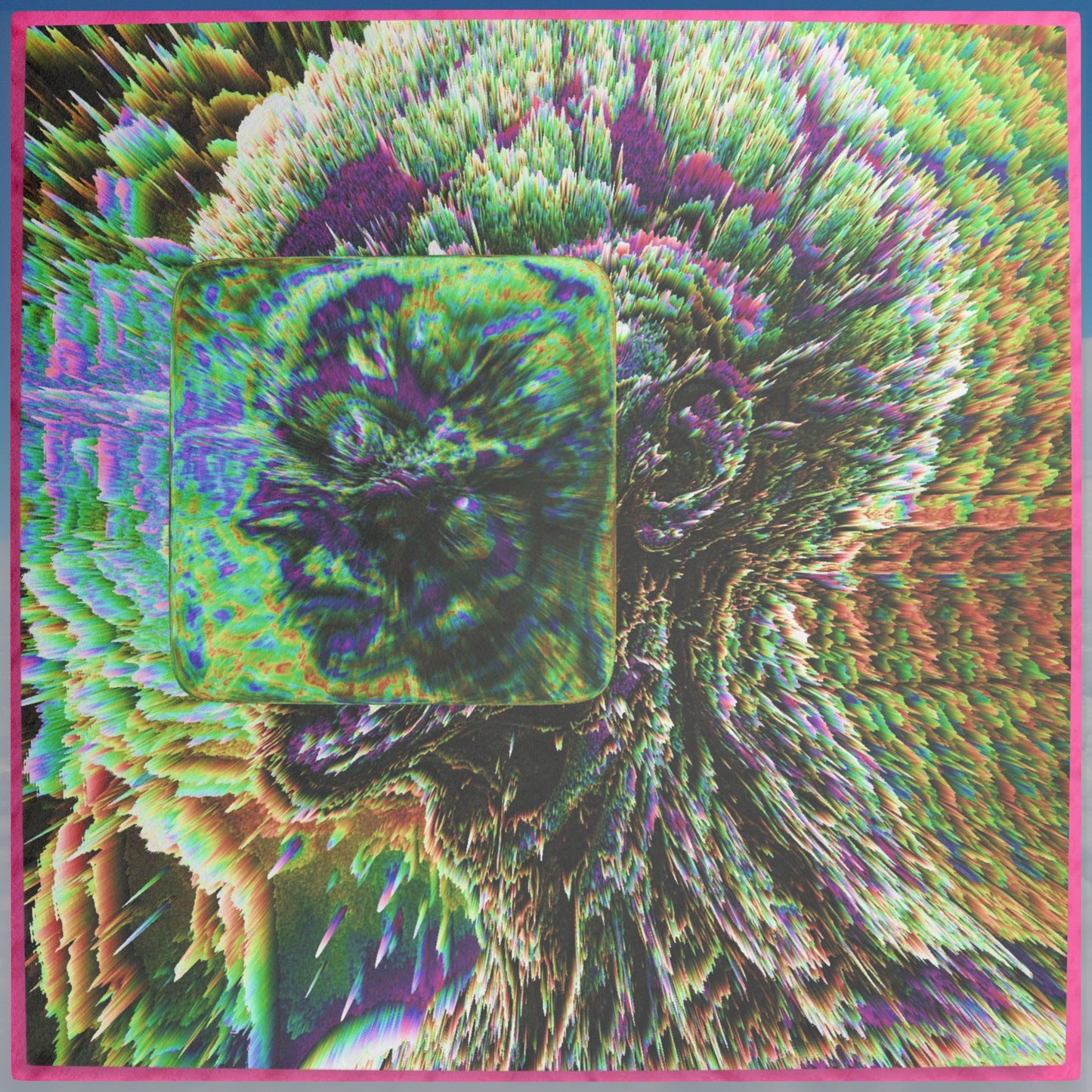 Shaped Pillow - "Trippy Headed"