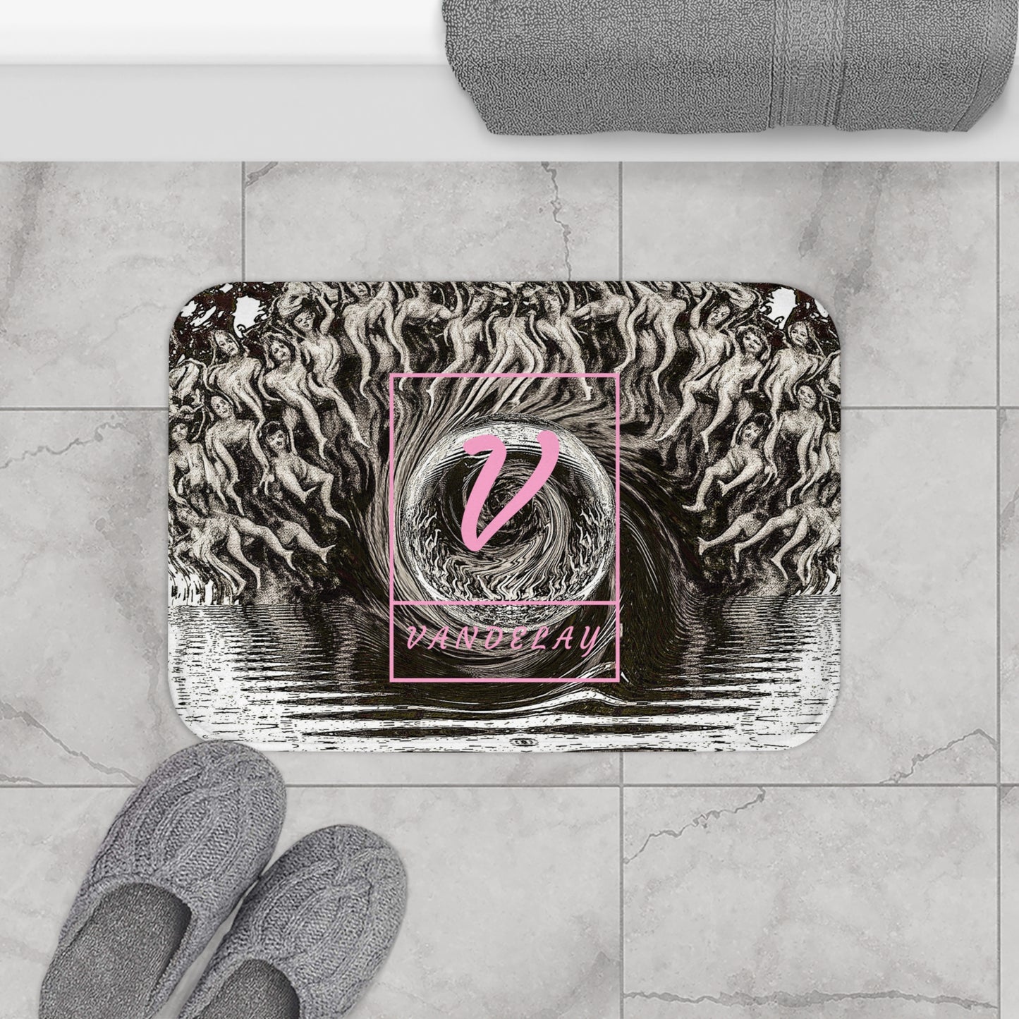 Dark Vortex Bath Mat