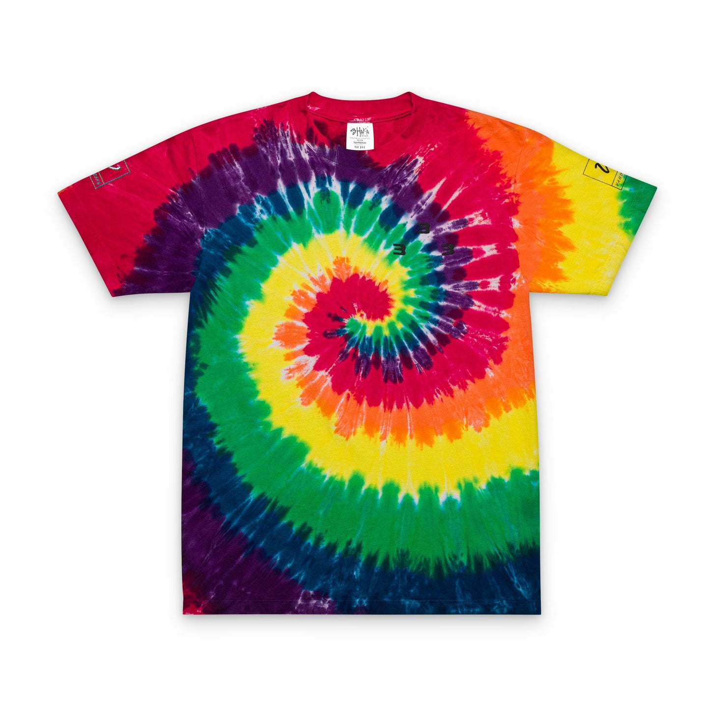 Tie-Dye Triple 3 Embroidered Tee