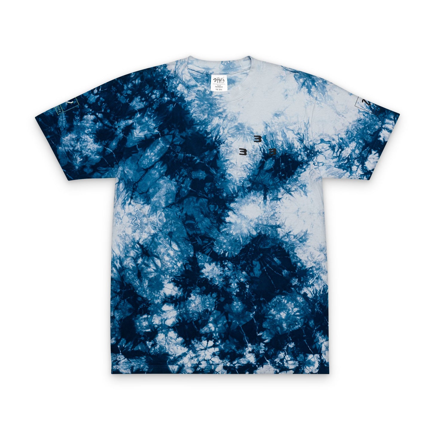 Tie-Dye Triple 3 Embroidered Tee