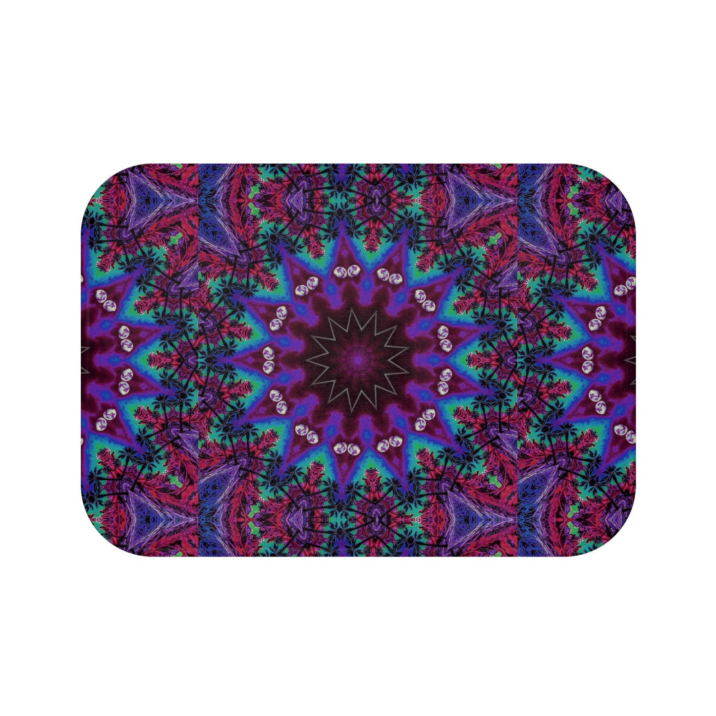 Bohemian Kaleidoscope Bath Mat
