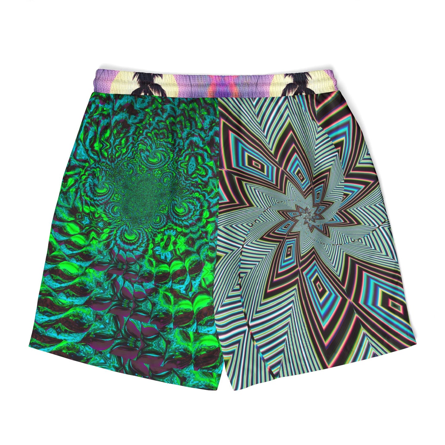 Psychedelic Uni Swim Shorts