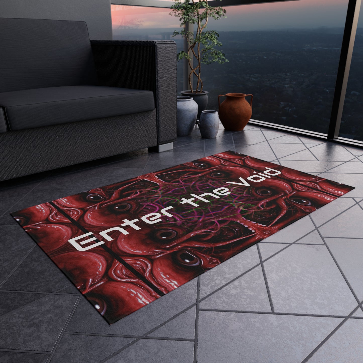 Welcome Mat Outdoor Rug CreepDemonEitiesTripp
