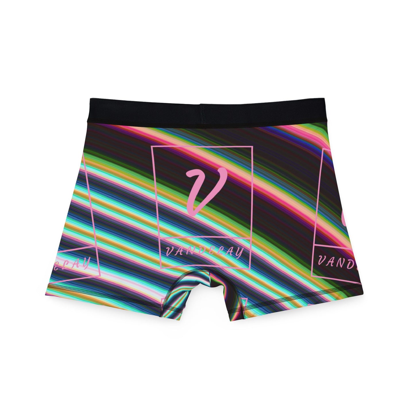 Men's Boxers | Colorful Striped Design w/ Logo