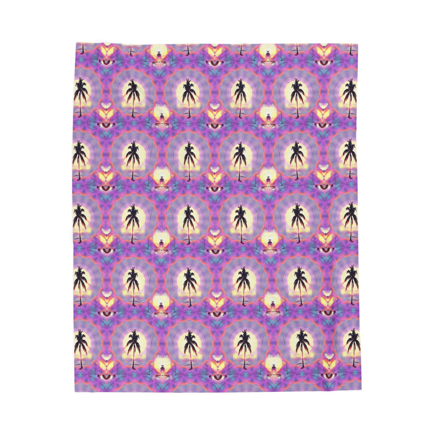 Couverture - Motif miroir psychédélique Miami Vice