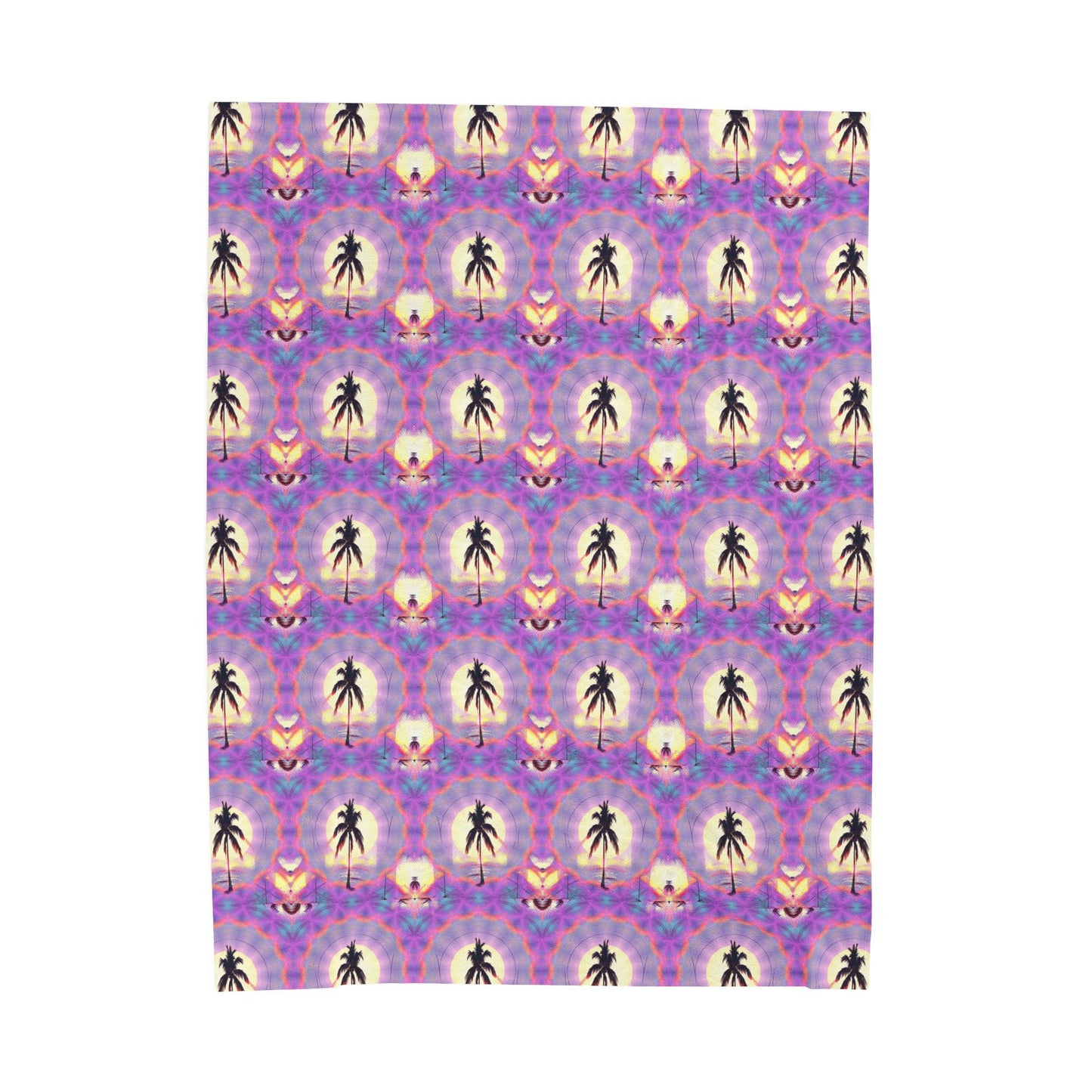 Couverture - Motif miroir psychédélique Miami Vice