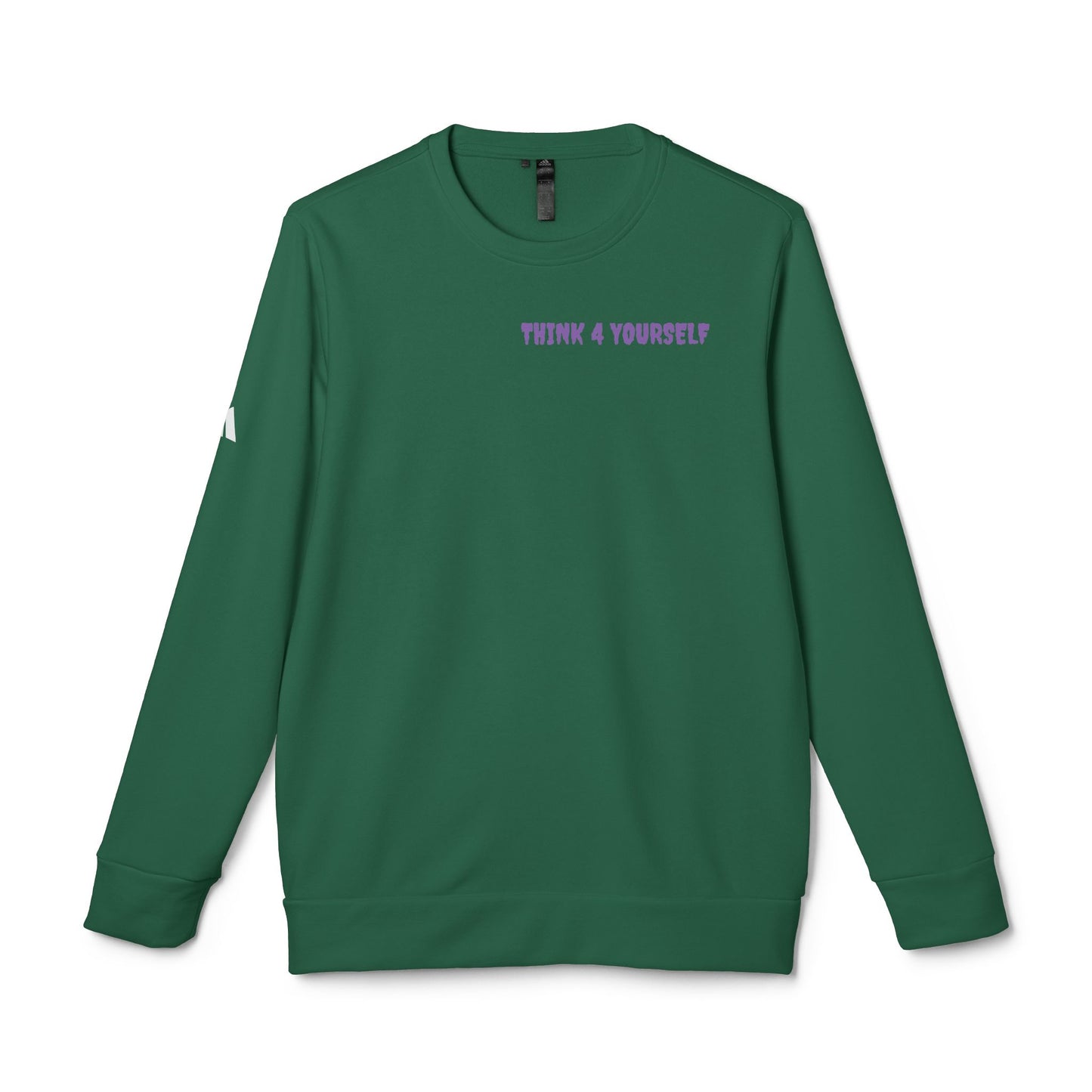 Fleece Crewneck Sweatshirt - Motivational Creepy Think 4 Yourself