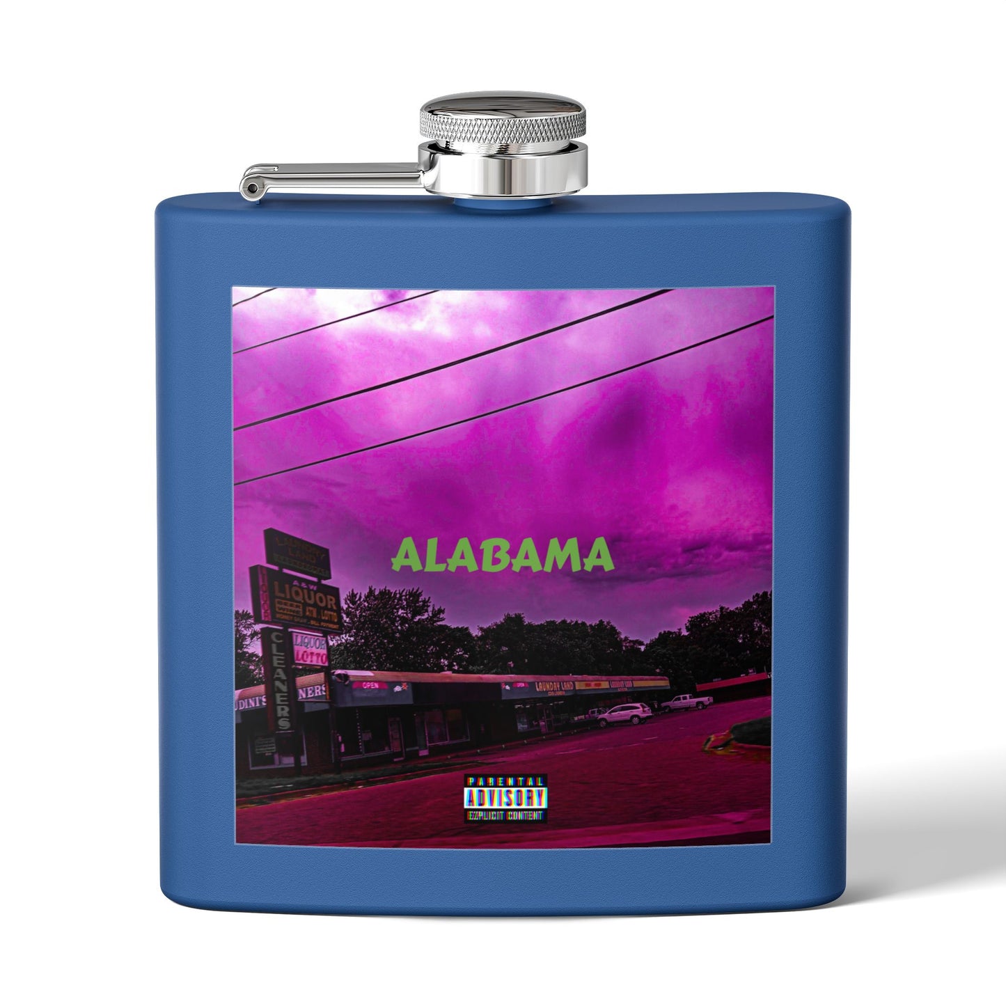 Stainless Steel Flask, 6oz - "Alabama" Decor Flask