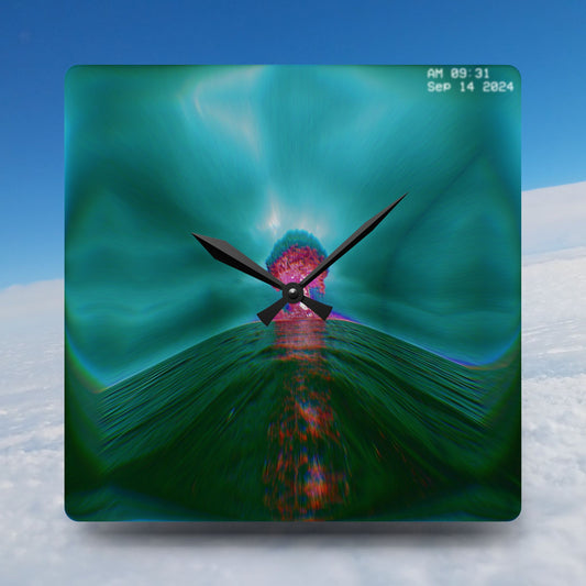 Trippy Vandelay Style Acrylic Wall Clock