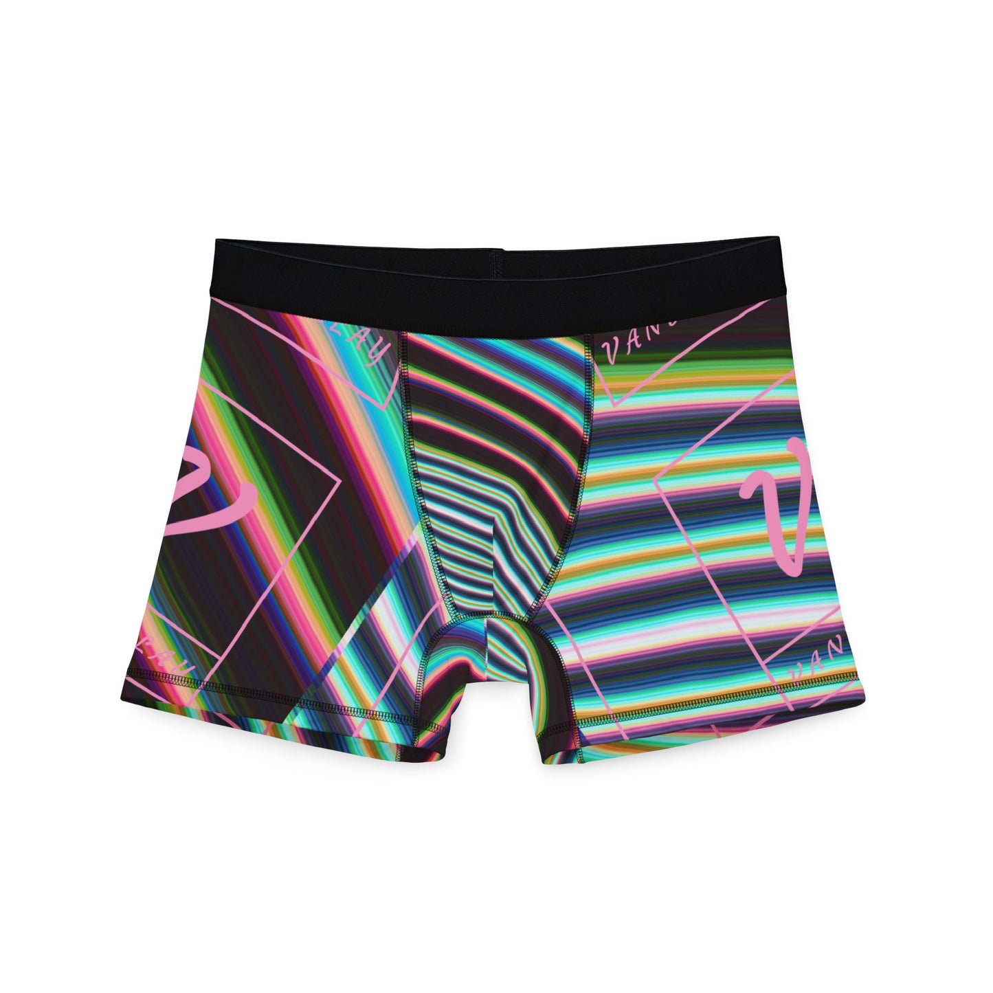 Men's Boxers | Colorful Striped Design w/ Logo